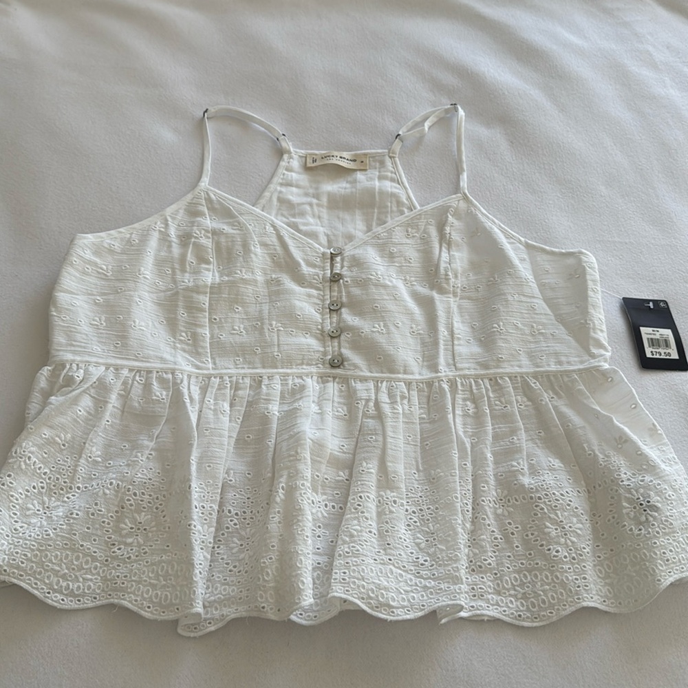 Lucky Brand Eyelet top